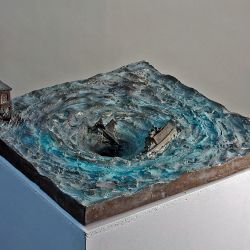 Bermuda-Haus, 2013, Bronze, B. 40 cm