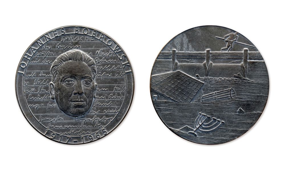 Sprache, Johannes Bobrowski - Carsten Theumer, Bildhauer, Medailleur