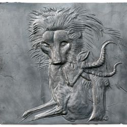 Jagd, 2015, Aluguß, B. 58 cm