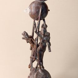 Parisurteil, 2007, Bronze, Quarz, H. 48 cm